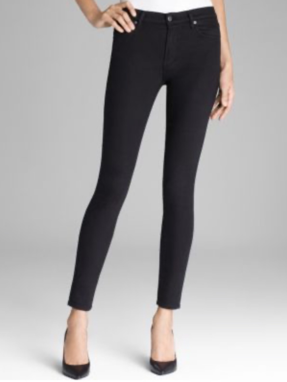 Citizen of Humanity Black High Rise Skinny Rocket Jeans